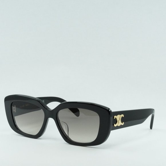 ? NEW CELINE CL40216U 01F TRIOMPHE  SHINY BLACK BROWN GRADIENT SUNGLASSES main image 7